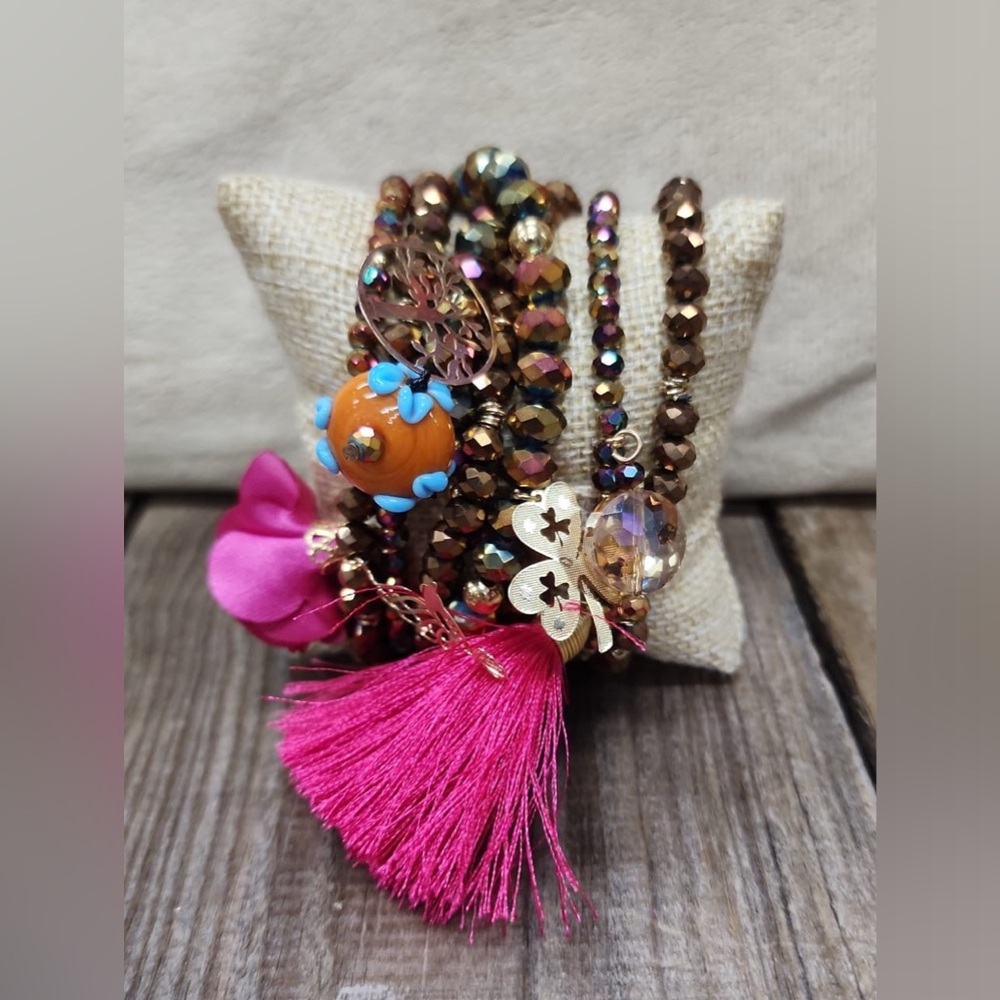 Semanario Crystal Bracelet 7pc Set